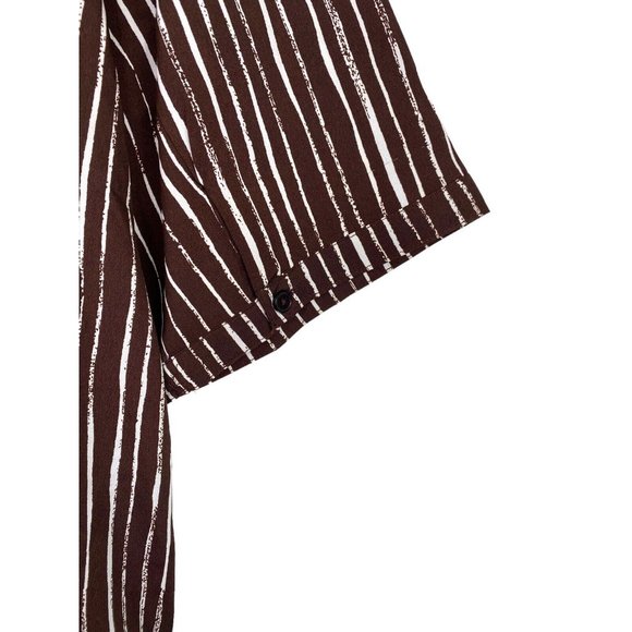 ROMAN’S Plus Size 22W Button Down Shirt Tunic Stripes Designer Fashion Women - Picture 5 of 7